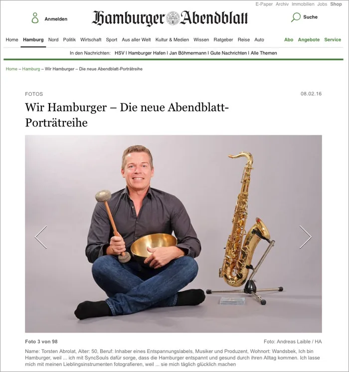Hamburger Abendblatt – Wir Hamburger: Torsten Abrolat