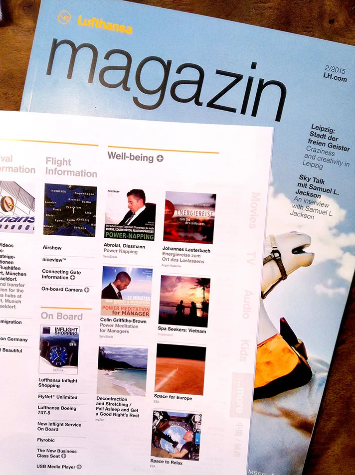 SyncSouls im Lufthansa Magazin – Inflight Audio Programm
