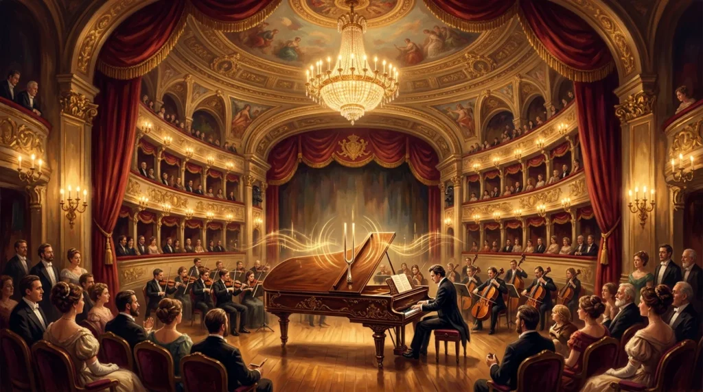 Konzerthalle 19. Jahrhundert Giuseppe Verdi Kammerton 432 Hz natuerliche Stimmung