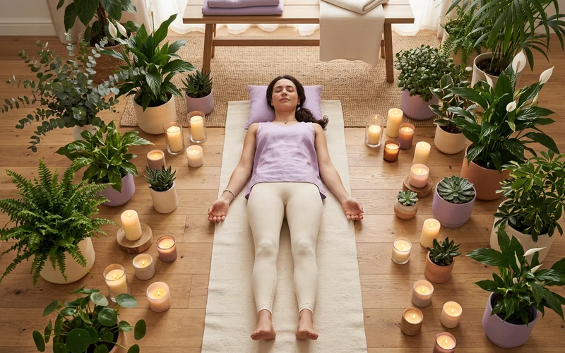 Yoga Nidra Bodyscan und Körperreise in entspannter Atmosphäre