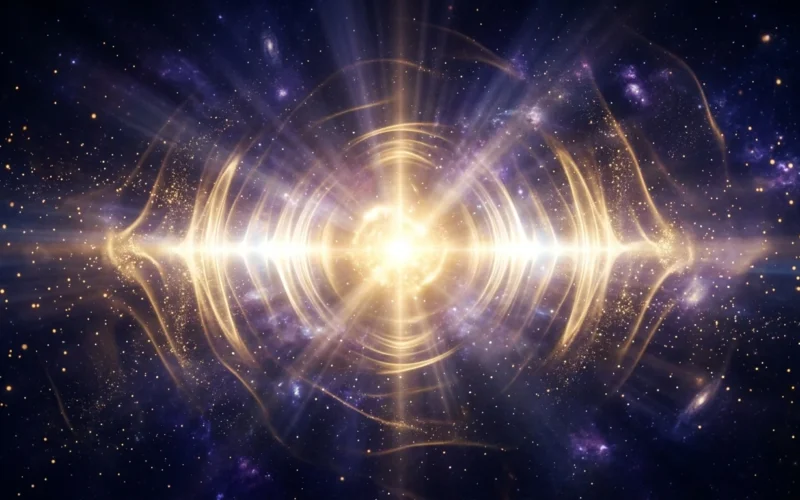 1111 Hz Frequenz Engelsfrequenz kosmische Klangwellen goldene Energie