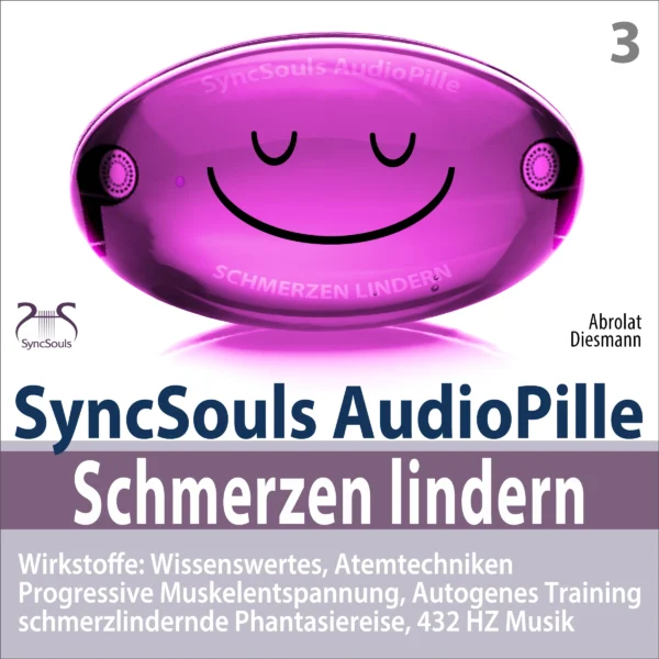SyncSouls AudioPille – Schmerzen lindern – Hörbuch Cover