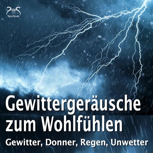 Cover: Gewittergeräusche zum Wohlfühlen – Gewitter, Donner, Regen, Unwetter