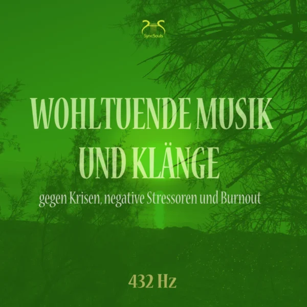 Sanfte Musik (432Hz) gegen negative Stressoren – Hörbuch Cover