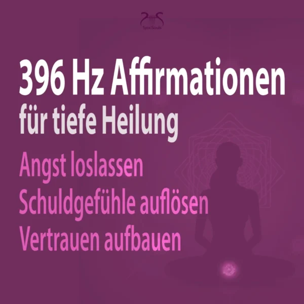 396 Hz Affirmationen für tiefe Heilung: Angst loslassen, Schuldgefühle auflösen, Vertrauen aufbauen – Hörbuch Cover